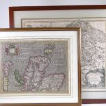 2 early maps, Scotiae Regnum by G Mercator, 1620 - 1640, image 35cm x 45cm, and Sweden and Norway,