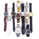 Various wristwatches, including Fossil, Tissot and Accurist (11) Lot sold as seen unless specific