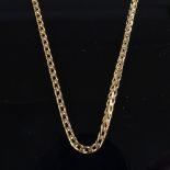 A Continental 9ct gold fancy-link necklace, necklace length 46cm, 13g Excellent original