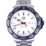 TAG HEUER - a stainless steel Formula 1 Professional 200M quartz wristwatch, ref. WAH1111, white