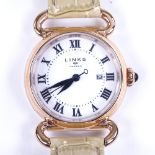 LINKS OF LONDON - a lady's rose gold plated stainless steel Driver quartz wristwatch, ref. 6010.