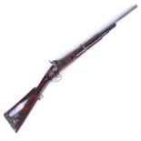 Antique percussion muzzle loading rifle