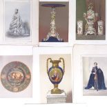 A set of 7 chromolithograph prints, illustrating the porcelain wedding gifts presented to HRH Albert