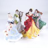 4 Doulton figures, Belle 1996, Ladies of the British Isles Scotland, England and Ireland (4)