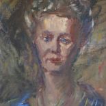 Early 20th century oil on canvas, portrait of a woman, unsigned, 24" x 20", framed Good condition