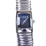 LINKS OF LONDON - a lady's stainless steel Sweetie quartz wristwatch, ref. 6080.0019, black mother-