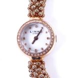 LINKS OF LONDON - a lady's stainless steel Effervescence quartz wristwatch, ref. 6010.0614, mother-