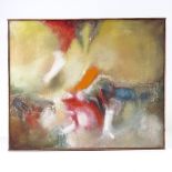 Aubrey Williams, oil on canvas, Expression V, signed and dated '64, 20" x 24", framed Very good