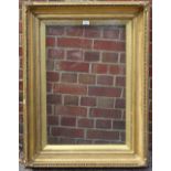 Late 19th/early 20th century gilt-gesso frame, rebate size 22" x 32" A few tiny gesso chips,
