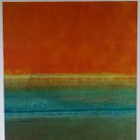 Peter Lake, pair of colour prints, Orange Texture I and II, signed in pencil, artist's proof,