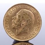A 1912 gold sovereign