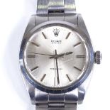 ROLEX - a stainless steel Oyster Precision mechanical wristwatch, ref. 6426, circa 1971, silvered