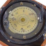 A Second World War Period ship's compass, by Heath & Co