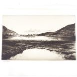 John Nicolson, etching, Loch Leven, signed in pencil, 6.75" x 11", unframed, original folder Good