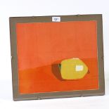 Pamela Scott (Wilkie) (born 1937), lithograph, abstract lemon, 1967, inscribed verso, image 13" x