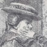 Walter Richard Sickert (1860 - 1942), original lithograph, The Straw Hat, 1907 Neolith issue,