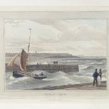 William Daniell, aquatint, Southwold Suffolk, published 1822, image 6.5" x 9.5", framed
