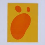 Jean Arp, abstract pochoir, relief 1958, XXE Siecle number 11, sheet size 12.5" x 9.5", framed There