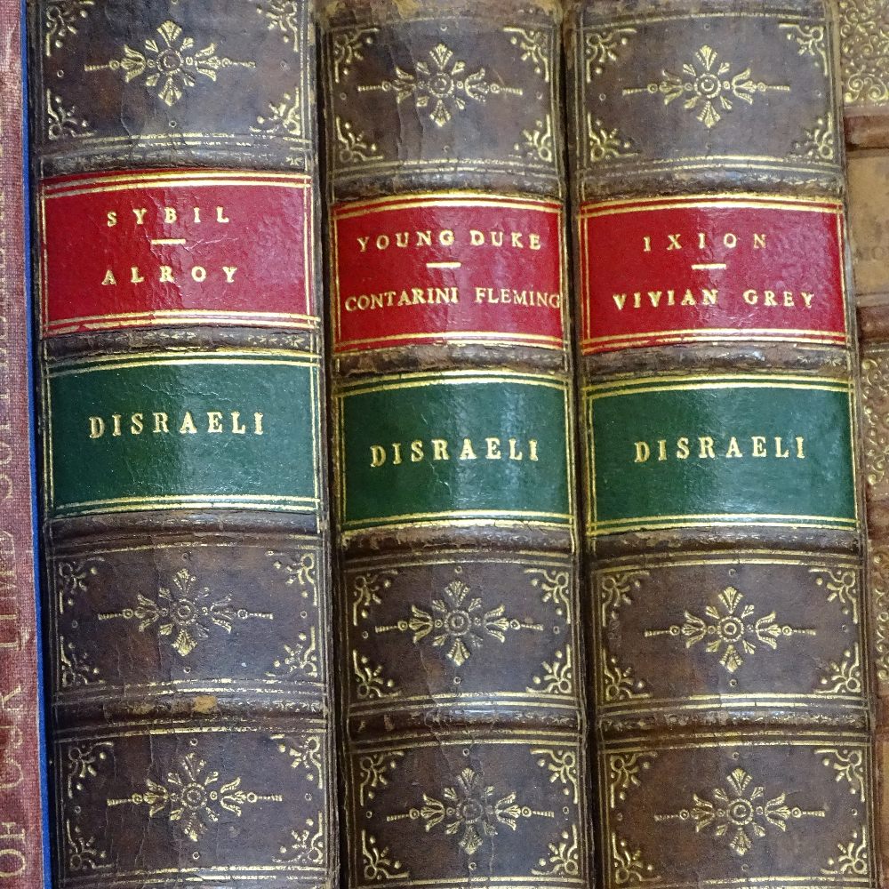 Vintage books, including 4 volumes Disraeli - Image 2 of 2