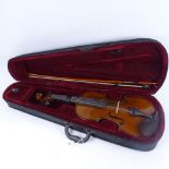 A violin and bow in case