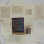 Arnold Daghani (1909 - 1985), a group of drawings, including studies of the artist's mother,