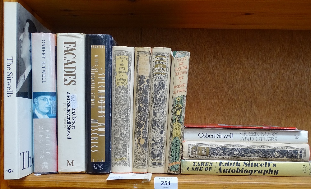 A group of books relating to Osbert Sitwell