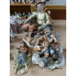 A group of Italian pottery figures (5)