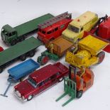 Various Vintage Dinky Toys, including Foden, B Law, Knox, Bulldozer, Fire Engine etc