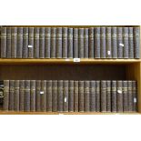 50 leather bound novels (2 shelves)