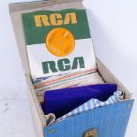 A case of 1960s 45rpm records