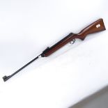 A BSA Meteor air rifle .22, with rear peep sight converter kit (TH prefix), boxed