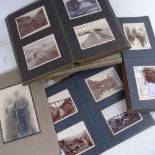 6 early 20th century and later family photograph albums, with views of Wales and other topographical