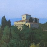 Terence Millington (born 1943), aquaprint in colour, Monti in Chianti, signed and numbered from an