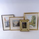 A group of 19th and 20th century watercolours and prints