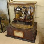 A 19th century handmade hand operated (not automaton) "The Opium Den", with rotating and moving part