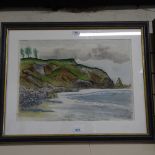 John Melville (1902 - 1986), watercolour, view of Anstey's Cove Torquay, signed and dated 1973,