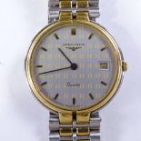 LONGINES - a Vintage mid-size Flagship quartz wristwatch, circa 1980s, ref. 6863 161, 2-tone dial