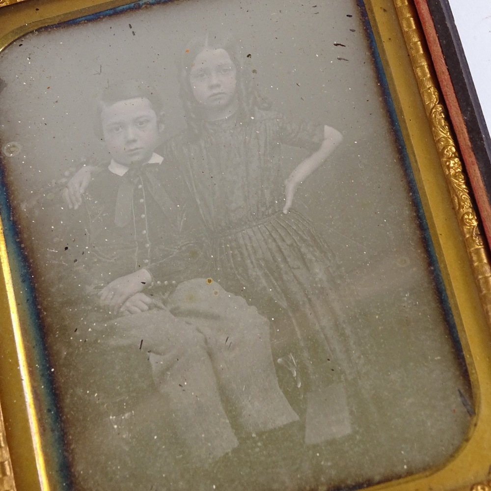 A pair of Victorian silver-print photographic portraits, in original composition cabinet cases, 15. - Image 3 of 3