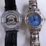 2 Vintage wristwatches, including example by Butler & Wilson Both good overall condition although