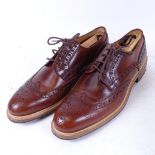 A pair of Russell & Bromley men's leather lace-up shoes, size 9