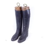 A pair of Paget Vintage leather horse riding boots, with Maxwell boot trees