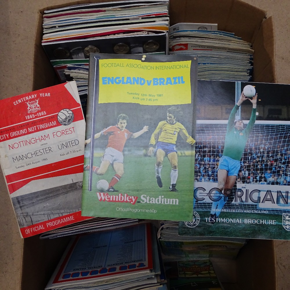 2 boxes of late 20th century football official programmes, Clubs include Brighton & Hove Albion, - Image 2 of 2