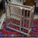 A Vintage pine plate rack, W62cm