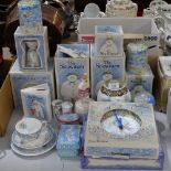 A collection of boxed Royal Doulton Snowman figures, and other Snowman memorabilia