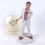Limited edition 2001 Coalport figure of Sir Cliff Richard, 21cm, boxed with certificate