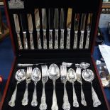 A canteen of Old English pattern silver plated cutlery for 6 people, retailed by Butlers of