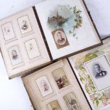 "Souvenir Album of the Colonies", Victorian family photo album with 20 cabinet photos, and 55 cartes