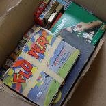 A quantity of Vintage board games, including Rummikub, Flutter etc (boxful)