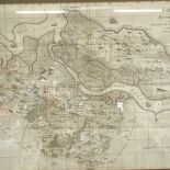 An Antique map of the Hundreds of Middleton alias Milton and of Tenham, 18th century, 37cm x 48cm