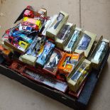 Boxed Matchbox vehicles, and other toy cars